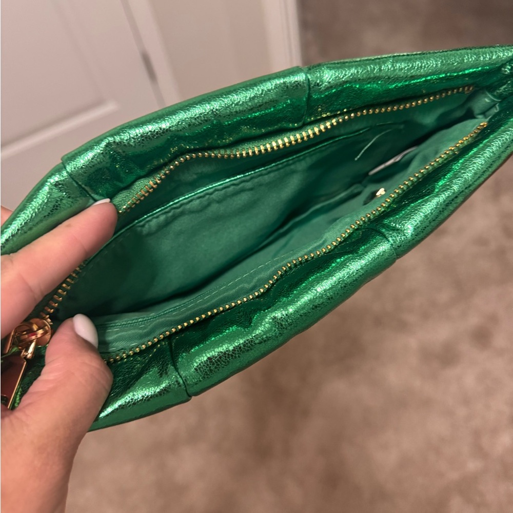 Elegant Green Clutch Bag